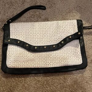 Elegant Black and Cream Women's Clutch
